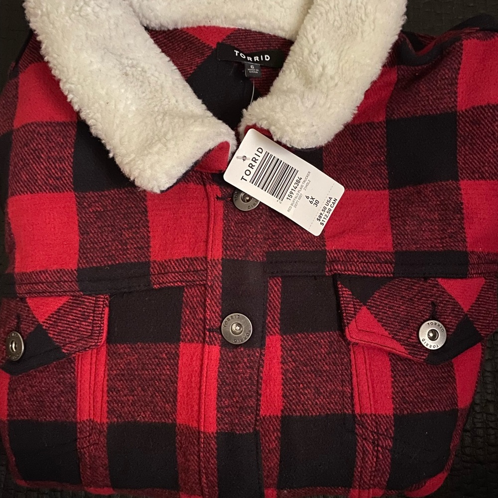 Buffalo Plaid Trucker Jacket